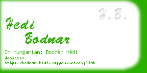 hedi bodnar business card