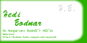 hedi bodnar business card